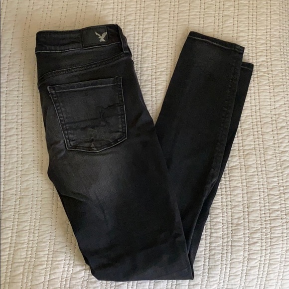 Black /grey high waisted jeans - Picture 2 of 2